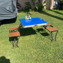Camping Table Chair Set