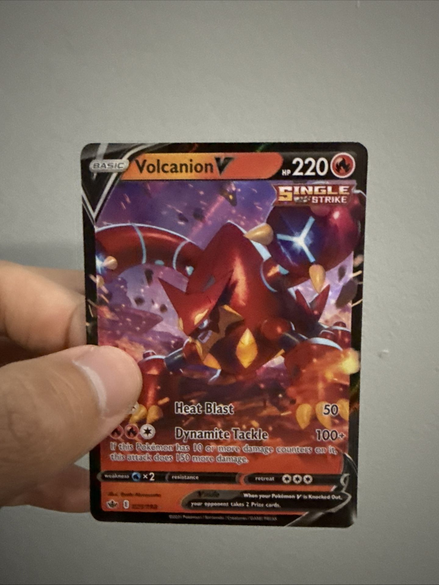 Pokemon (Volcanion V) Card