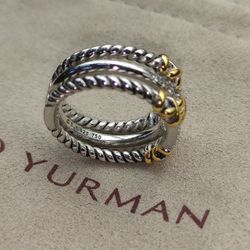 David Yurman Petite Helena Wrap Three Row Ring