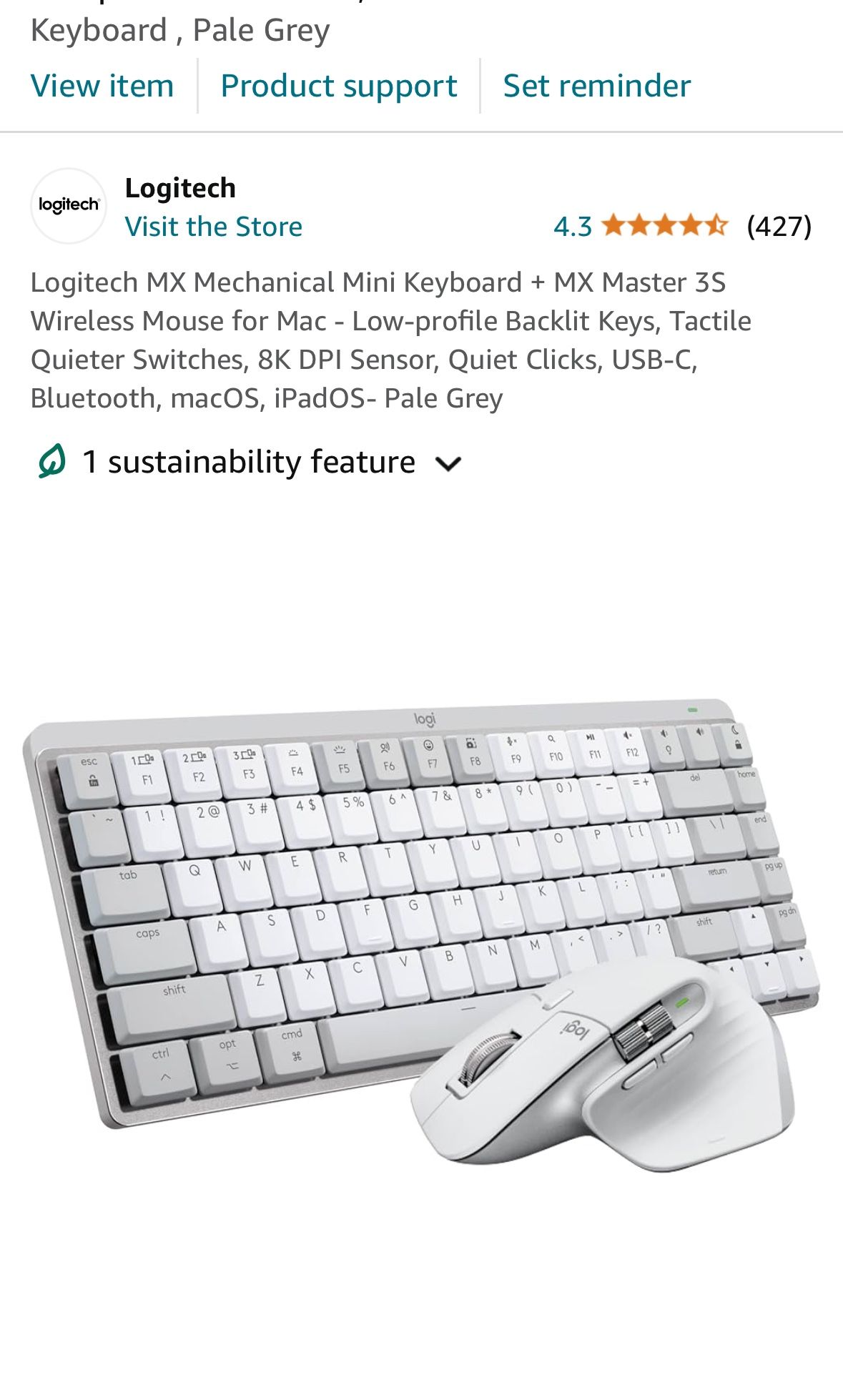 Logitech MX Combo- Mouse And Keyboard