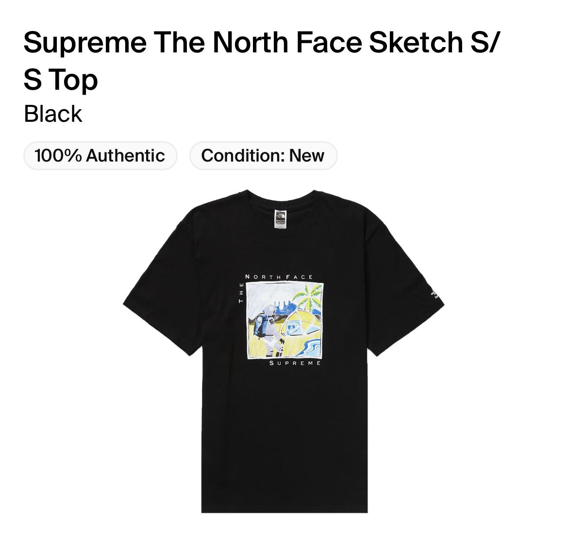 Supreme Northface Tshirt