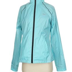 Everlast windbreaker jacket size M Turquoise front zipper, elastic cuff, pockets