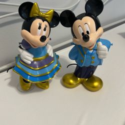 Mickey And Minnie Disney Park Popcorn And Water Holders