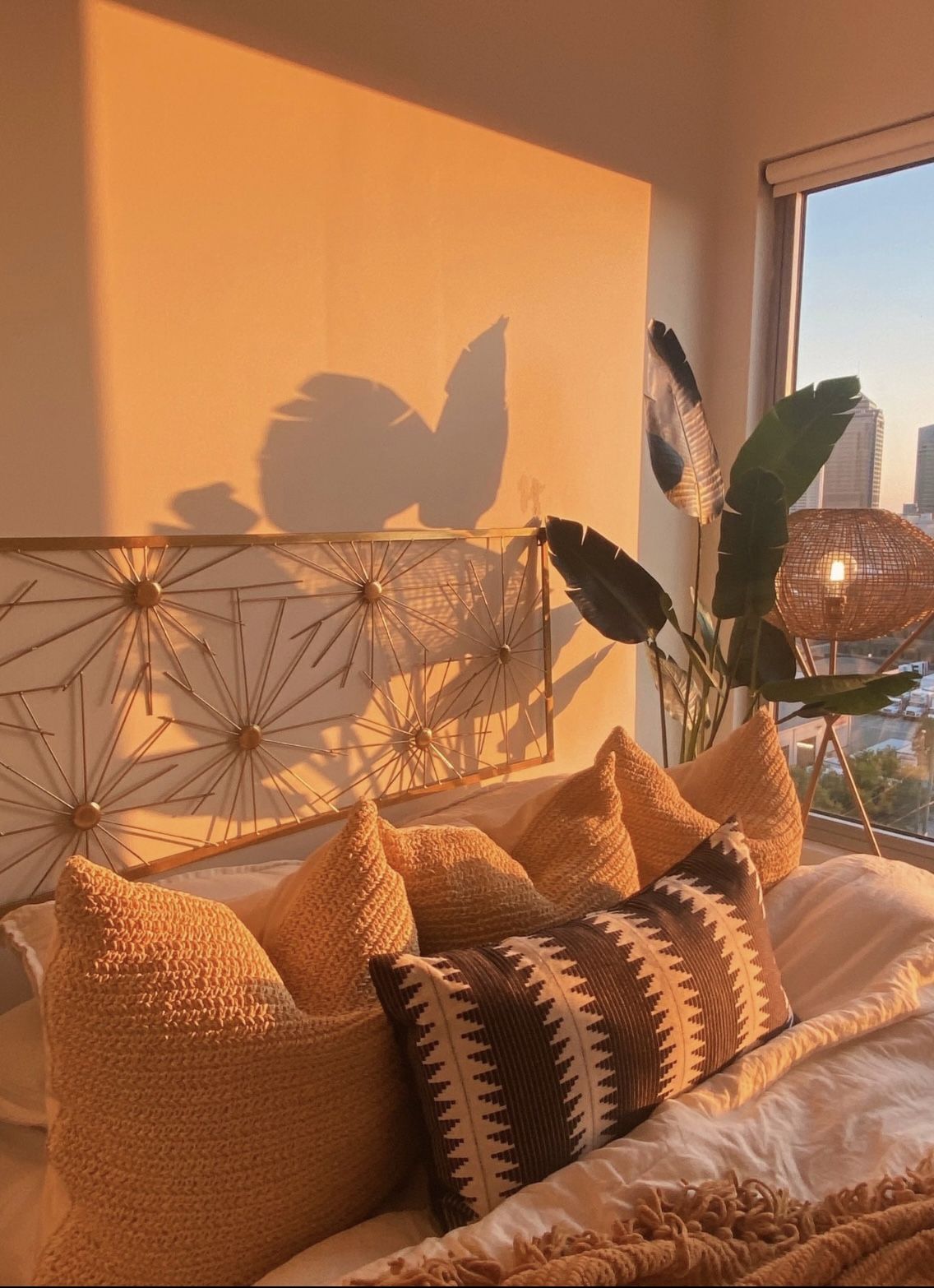 Urban Outfitters Sunburst Metal Headboard