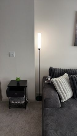 Floor lamp with remote control set of two