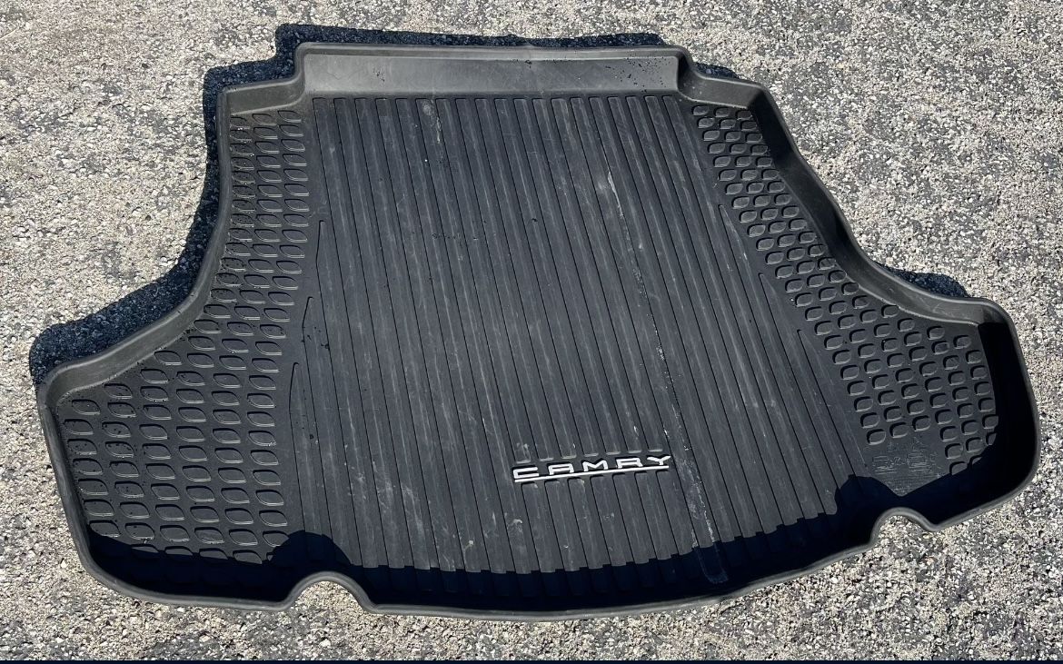 SEND A OFFER! NEED GONE ASAP! 2018-2024 Toyota Camry All Weather Rubber Floor Liner Trunk Mat (White Lettering)