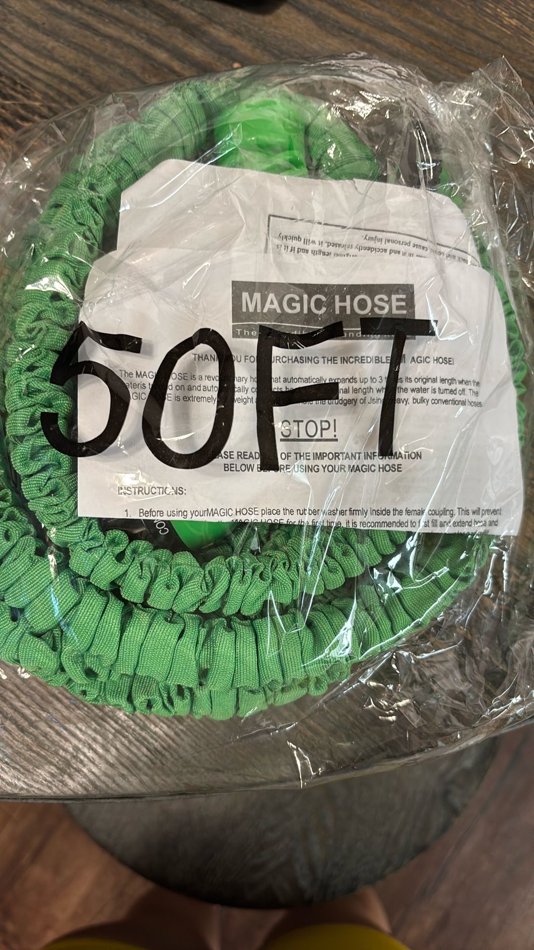 50 Ft Water Hose W/Nozzle