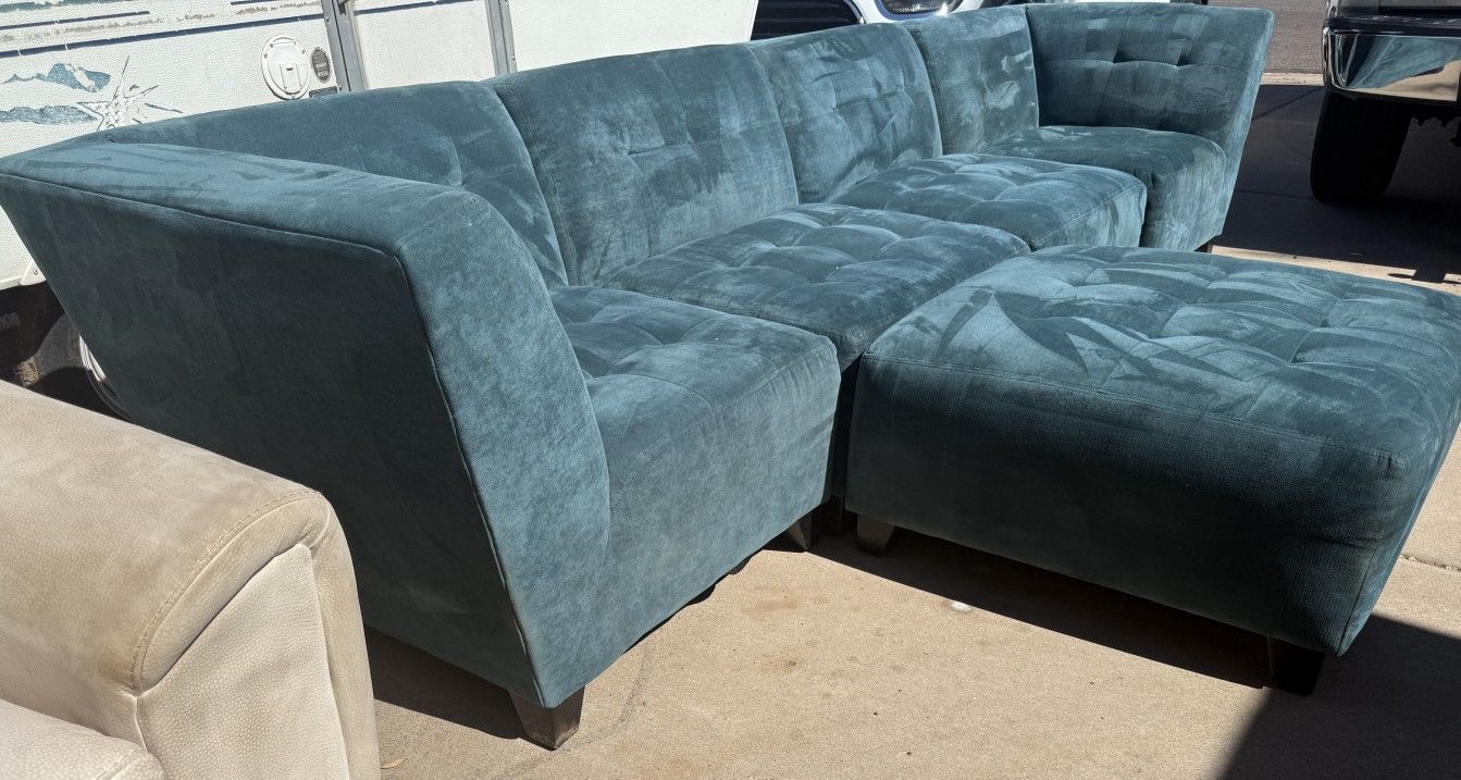 Teal/Turquoise Couch