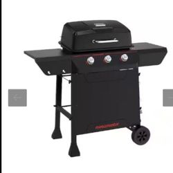 3-Burner Propane Gas Grill in Black