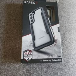 S22 Raptic Shield Pro Phone Case Compatible Samsung, Black