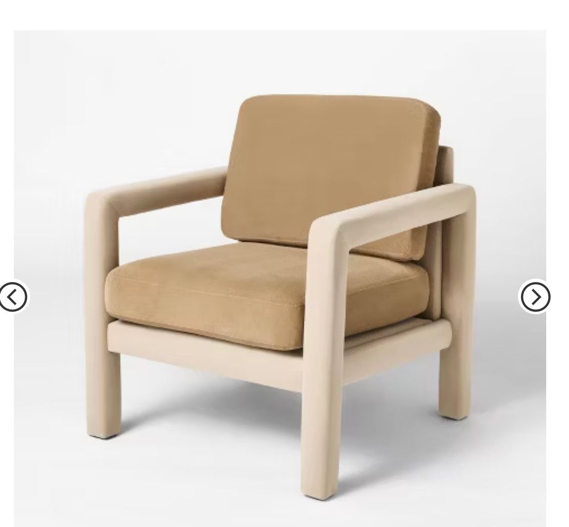 Accent Chair, Beige, Two Available