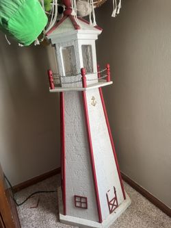 Amish Made Wooden Lighthouse 