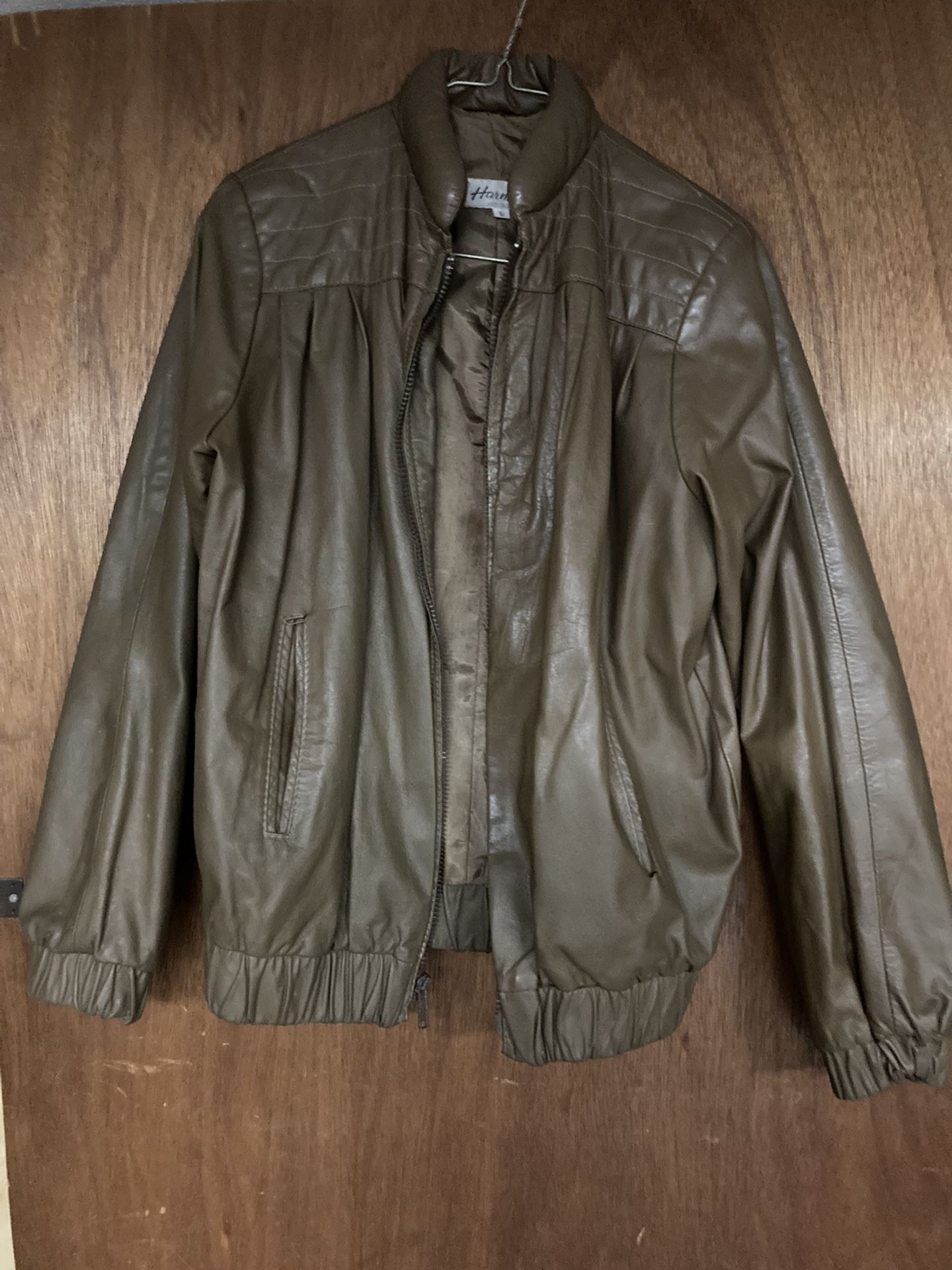 Leather Coat Jacket Vintage