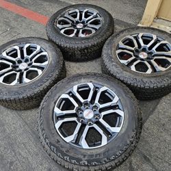 20" GMC SIERRA WHEELS TIRES & SENSORS 