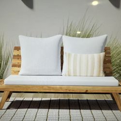 Lavinia 65” Acacia Loveseat plus table 