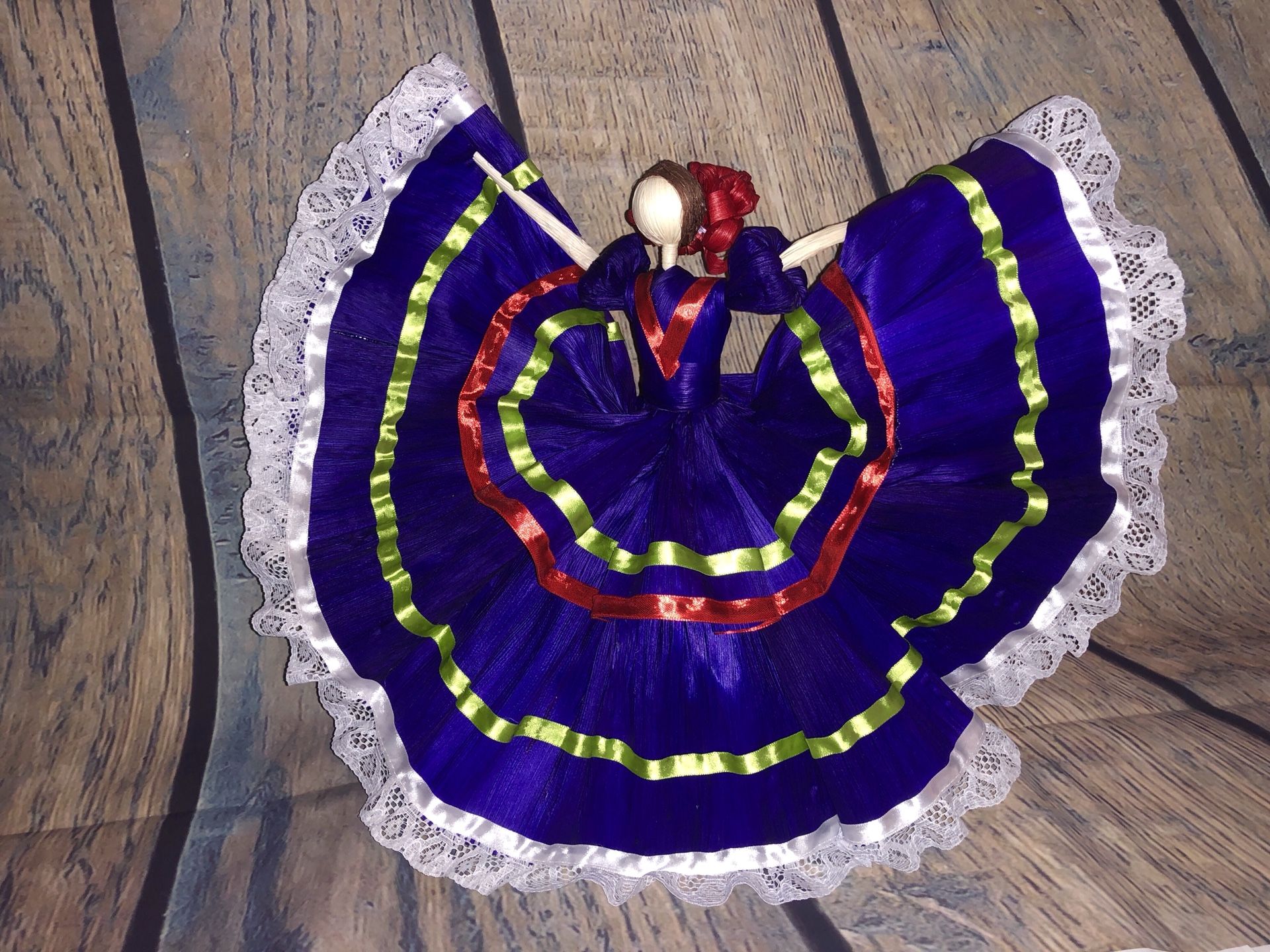 Mexican Dancer Corn Husk Doll