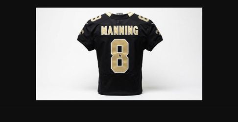 Saints Manning #8 Jersey - Black