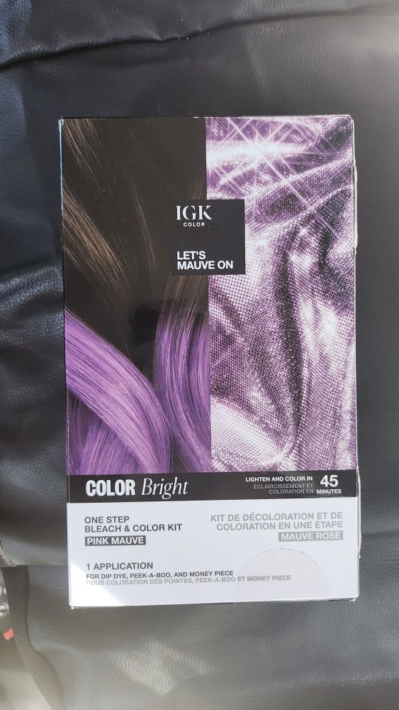 Pink Mauve Bleach and Color Kit