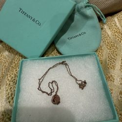Tiffany Love  Knot Necklace 925 Sterling Silver
