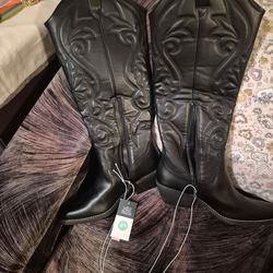 Wild Fable Women's Kenzi Tall Western Boots in Jet Black
