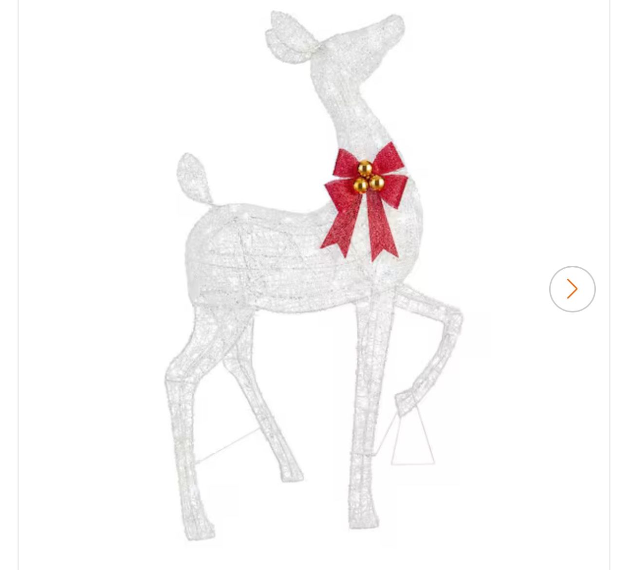 3.5 ft. Icicle Shimmer Twinkling LED Doe Holiday Yard Decoration Y17