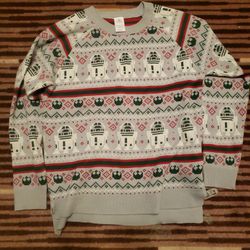 Disney Star Wars Christmas Sweater Lights Up!!