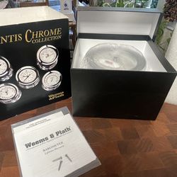 Weems & Plath Chrome Plated Atlantis Barometer