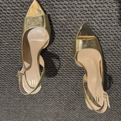 Open Toe Heels - GOLD 