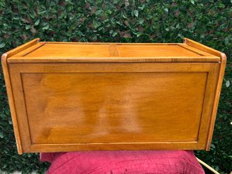 Vintage Walnut  Wooden Toy / Storage Chest