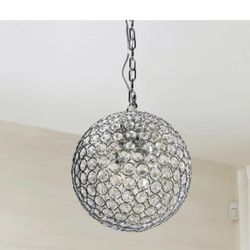 Home Decorators Collection Sofia 1-Light Crystal Chrome Mini-Pendant, NEW