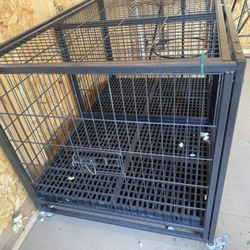 HEAVY DUTY DOUBLE DOG CRATE 