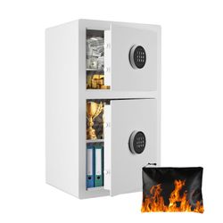 4.9   Cu   Ft   Home   Safe   Steel Double   Door   Fingerprint   Digital   Lock