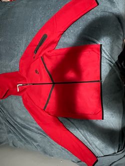 Nike Tech Fleece Full-Zip Hoodie Red
