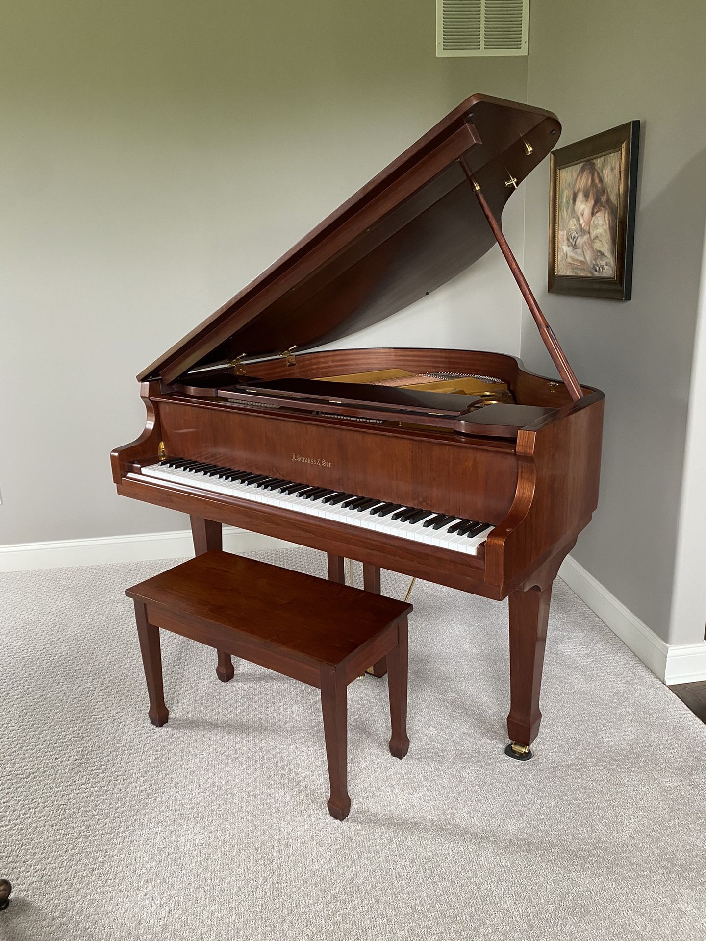 J. Strauss & Son Baby Grand Piano
