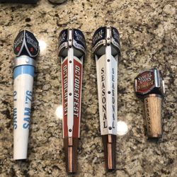 Sam Adams Collection Of Tap Handles