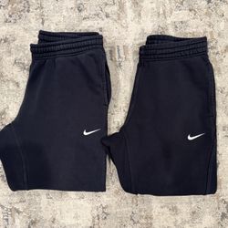 Nike Pants Mens Large Black Club Fleece Jogger Sweatpants Athletic 826431-010