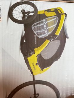 Schwinn Prescott Two Seat Bike Trailer - Yellow/black
