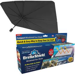 Ontel Brella Shield by Arctic Air, Car Windshield Sun Shade, One-Size (31x57"), As Seen on TV