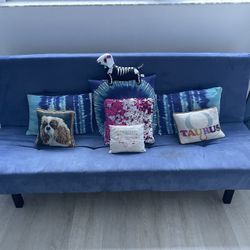 Blue Sleeper Sofa