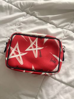 Red Star Print Small Crossbody Camera Bag