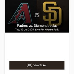Arizona Diamondbacks @ San Diego Padres, Thursday 07/10/2025 (Today)