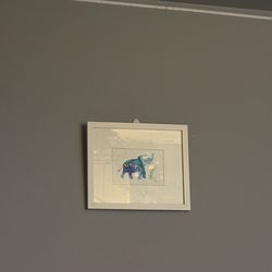 Elephant Painting with frame