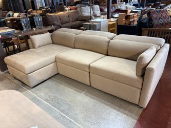 NEW! JOYBIRD Fitz Modular Reclining Sectional in Beige Sand