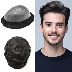 Human Hair toupee For Men 