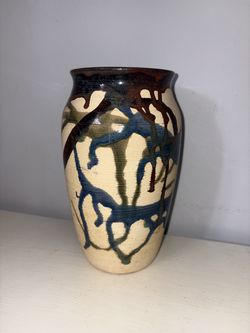 Vintage 1994 Robert Netherland Signed Studio Pottery Vase