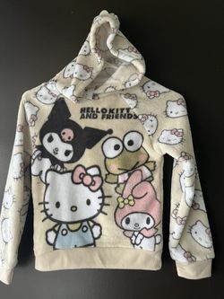 New Hello Kitty And Friend Furry Hoodie 