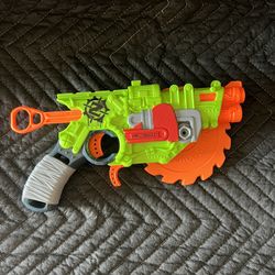 Nerf Zombie Strike Crosscut Blaster Pistol Buzz Saw Dart Gun Sidearm
