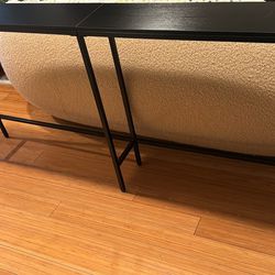 Black Console Table- Long Narrow Console Table In Great Condition