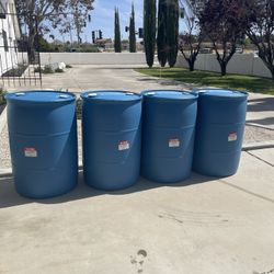 55 Gallon Plastic Drums 
