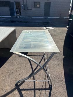Rectangular Glass Table